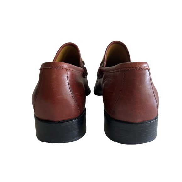 Vintage Gucci Brown Leather Horsebit Loafers - Women’s Size 7 - Picture 4 of 8